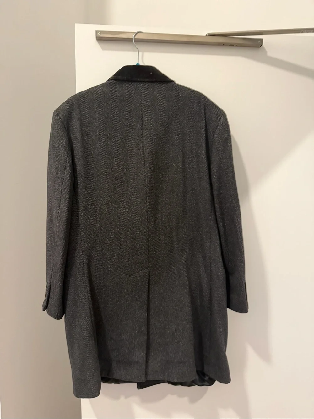 Black Men's Blazer - Classic Tailored Jacket wool